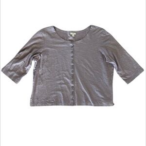 J. Jill size large purple 100% cotton tee shirt